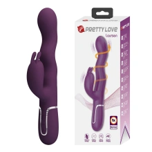 Wibrator Króliczek Laursen Dark Purple Waving & Vibrating Rabbit Vibrator Pretty Love Fioletowy | 100% ORYGINAŁ| DYSKRETNA PRZESYŁKA